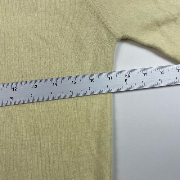 Vintage 70s Yellow V-Neck Sweater Western Horse Cowboy Logo La Costa California - Picture 4 of 8